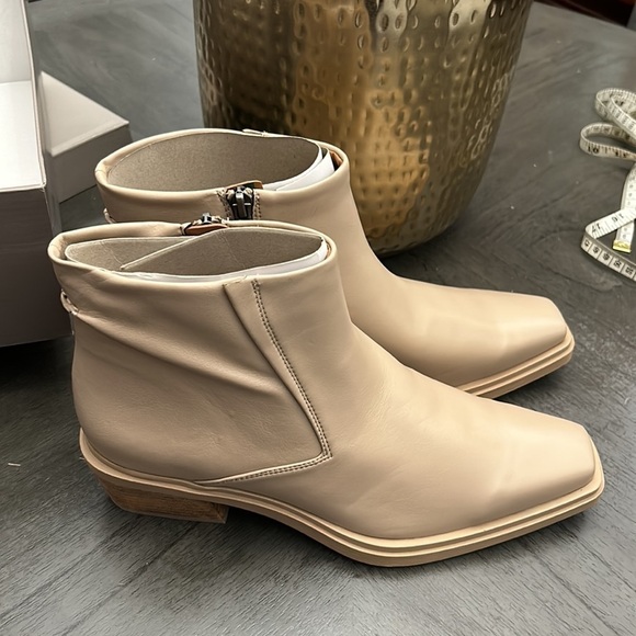 FRANCO SARTO FORTA ZIPPER SQUARE TOE ANKLE BOOTS - Picture 5 of 8